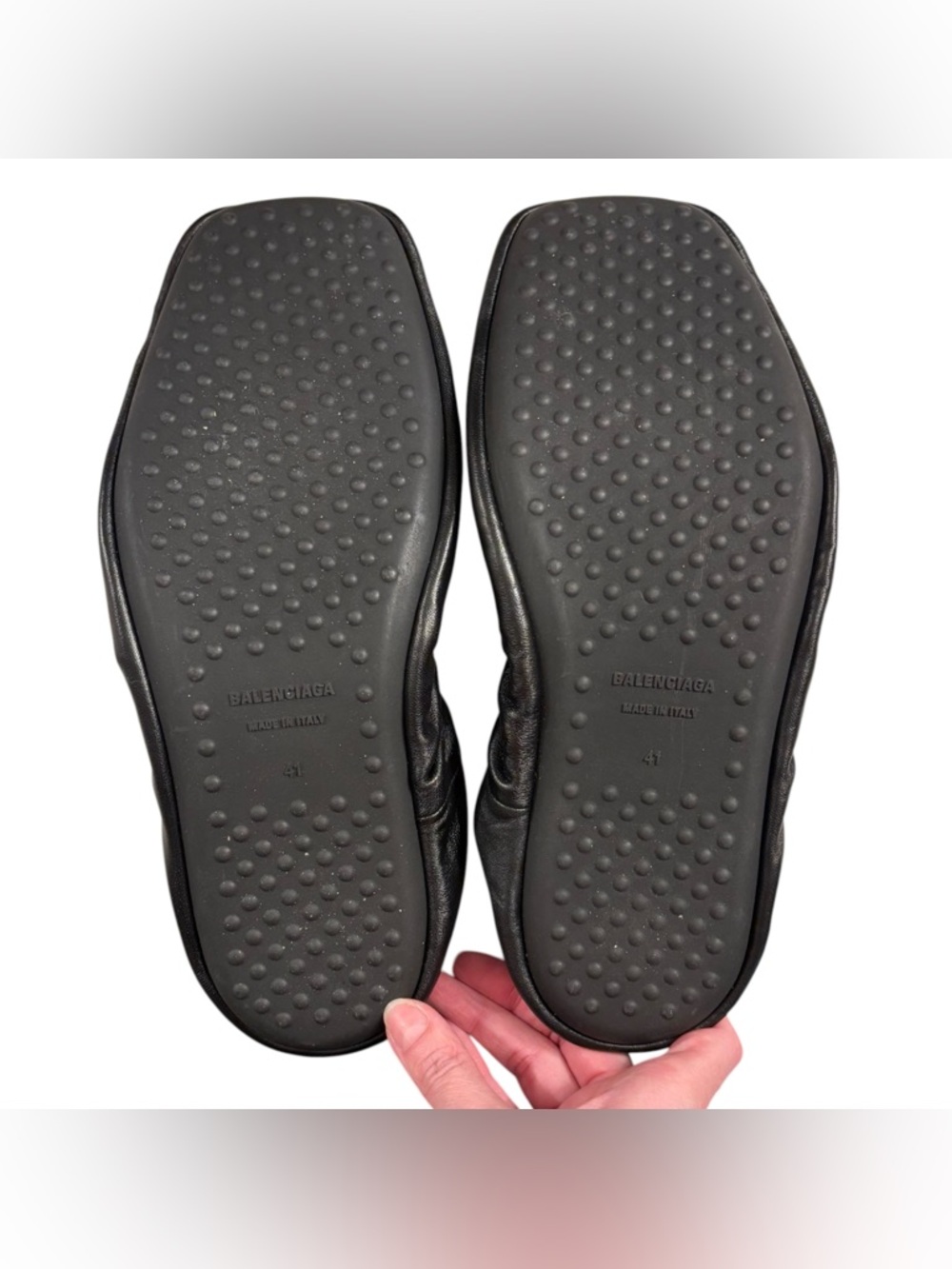 Balenciaga | Tug Ballerina Flats | Black Nappa Leather | EU 41 - Picture 9 of 13